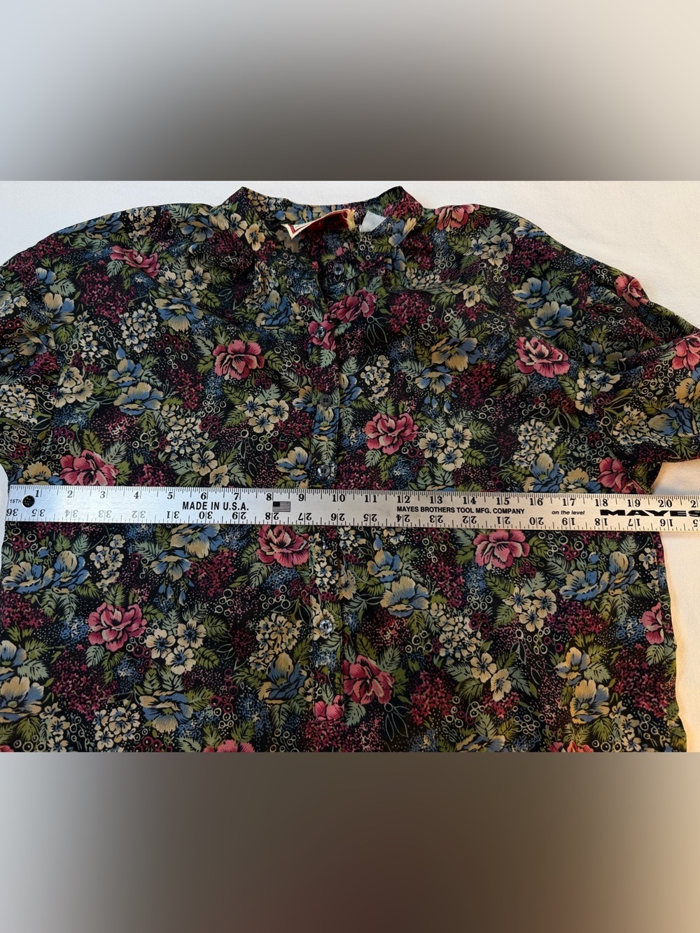 Vintage 80’s Floral Peasant Blouse - Picture 5 of 9